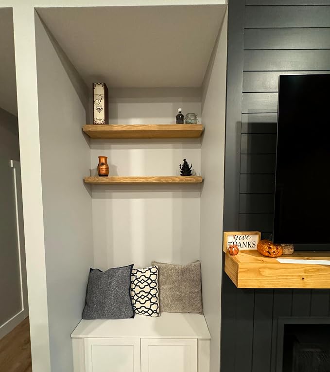 joelsantiques - 36 Inch Wooden Floating Shelves - Image 9