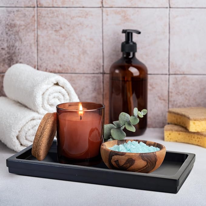 Acacia Wood Decorative Vanity Tray - Image 7