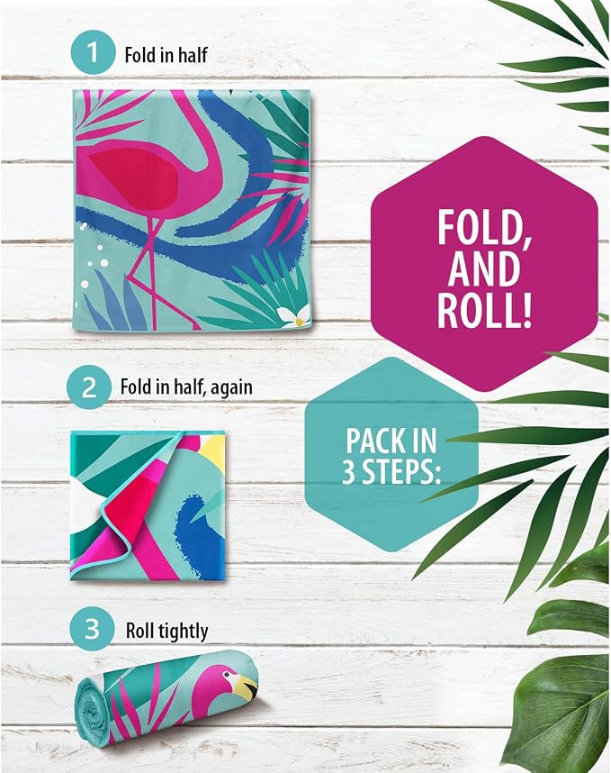 VENTURE 4TH Microfiber Beach Towel: Quick-Dry, Sandproof and Lightweight - Image 5