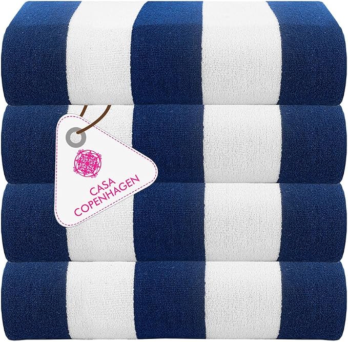 CASA COPENHAGEN Cabana Towel Designed in Denmark Rough and Tough, Quick Dry by CASACOPENHAGEN