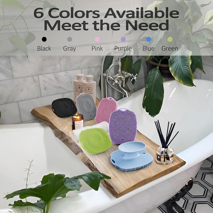 Soft Silicone Body Scrubber Gentle Like a Hand Exfoliating Your Skin and Build - Image 7