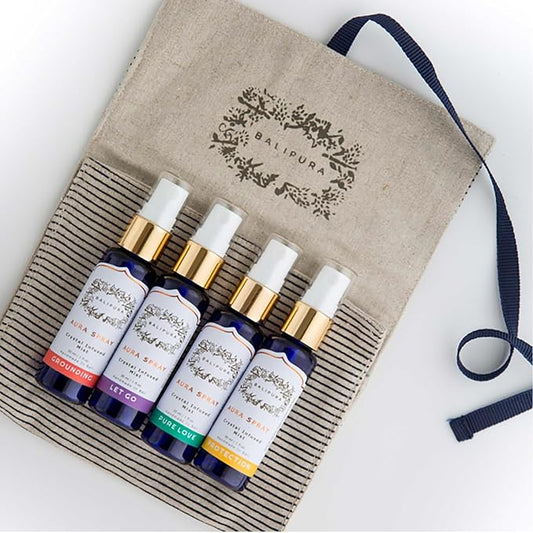 BALIPURA - 4 pc Variety Aura Cleansing Sprays Infused - Organic Essential Oils by Balipura