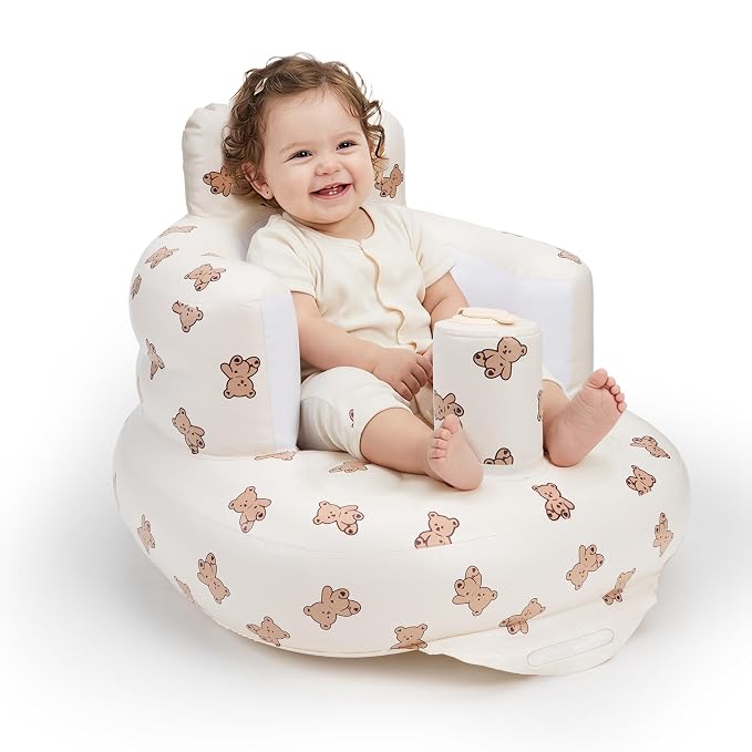 UNEEDE Inflatable Baby Seat for 3 Months & Up, Infant Floor Chair for Sitting Up by UNEEDE