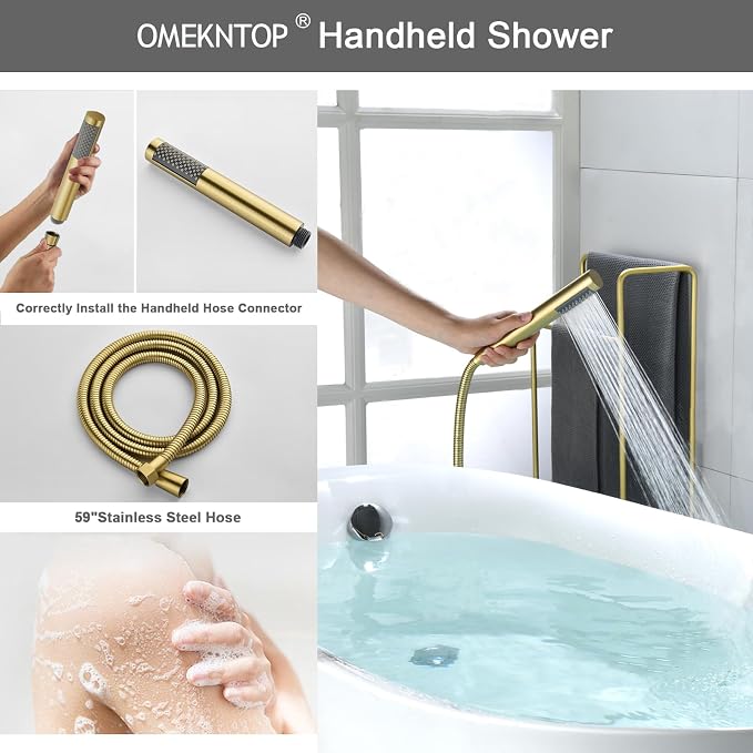 Modern Freestanding Tub Faucet - Image 3