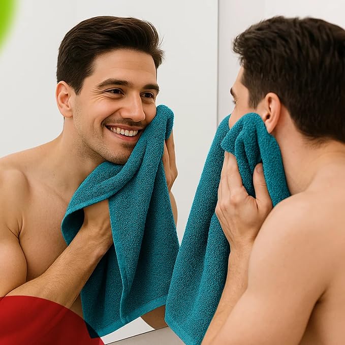 RIVERSIDE 6 Pack Premium Hand Towels Set, 16x28 inches, 100% Ring Spun Cotton - Image 5