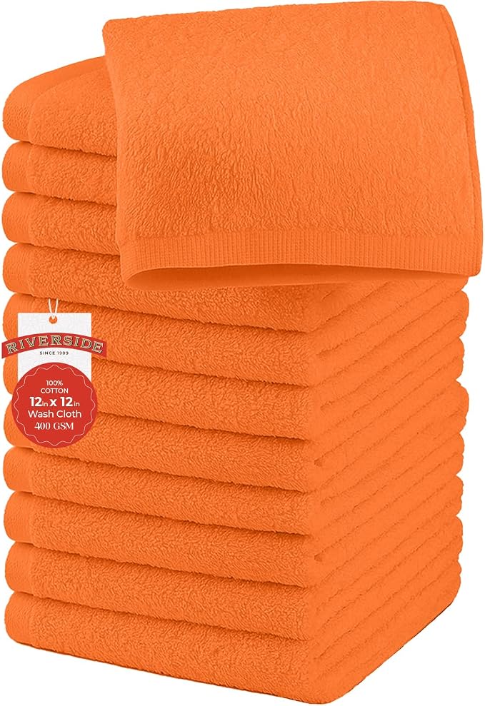 RIVERSIDE 12 Pack Washcloths by RIVERSIDE