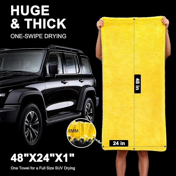 1400 GSM Car Drying Towels – Microfiber Towels - Image 2