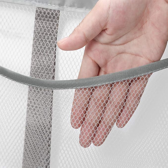 Portable Mesh Pocket with Rotatable Hanger, Quick Dry Serial Type Bath Storage - Image 2