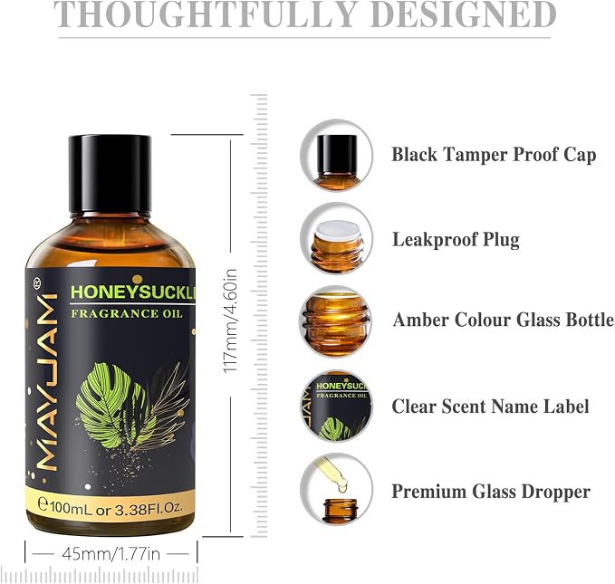 MAYJAM 100ML/3.38FL.OZ Honeysuckle Fragrance Oils - Image 7