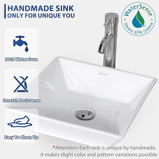 eclife 48" Modern Bathroom Vanity Sink Combo Freestanding Cabinet - Image 4