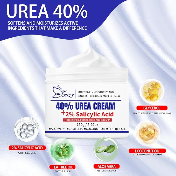 40% Urea Foot Cream with 2% Salicylic Acid, Urea Cream 40 Percent - Image 3