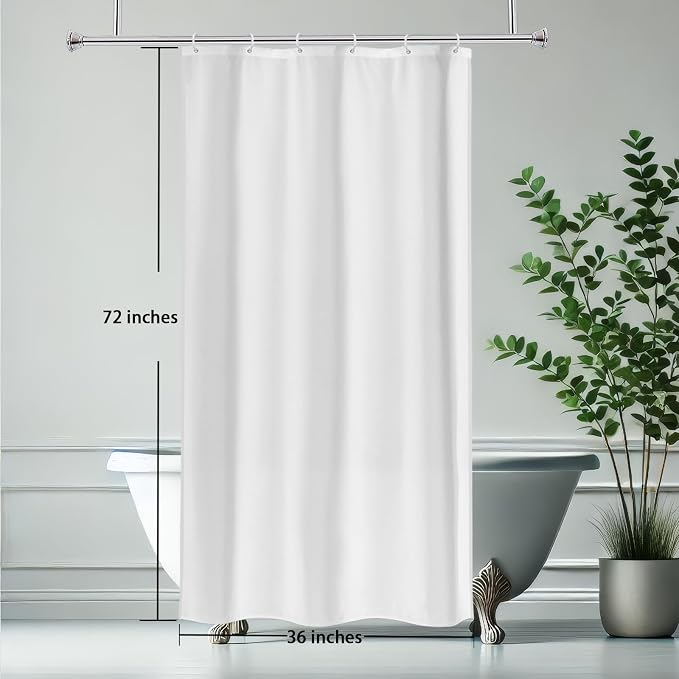 AooHome Fabric Shower Curtain, 36 Width x 72 Height Inch Stall Size Bathroom - Image 6