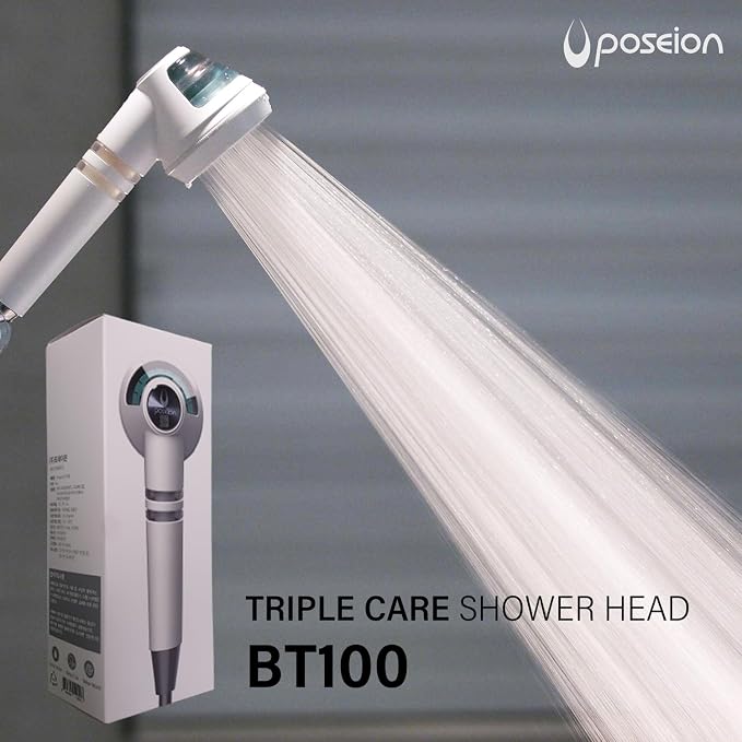 POSEION BT100 SW Filtered Shower Head – Handheld, High Pressure, Magnetized - Image 8