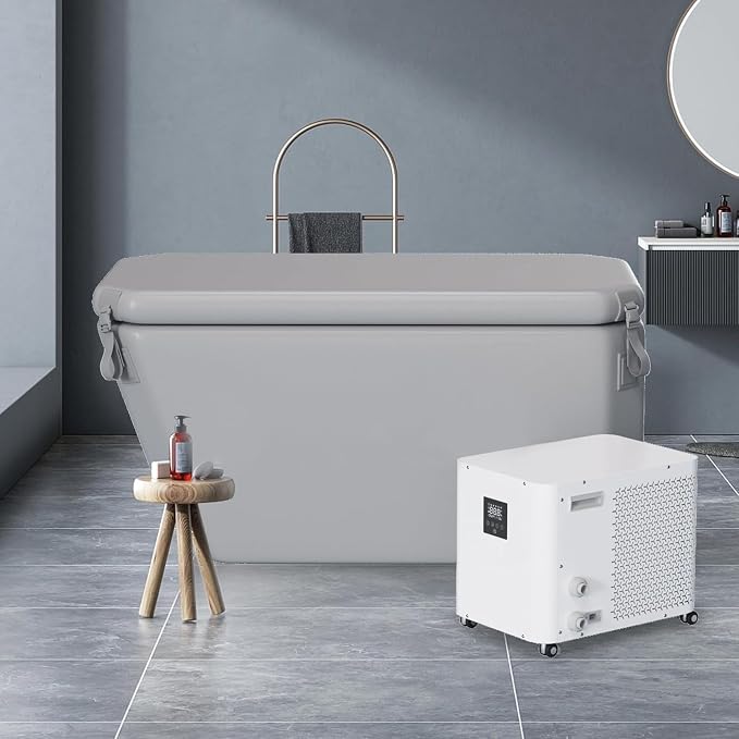 DEEPTIME Angled Portable Ice Bath Tub Cold Plunge | - Image 6