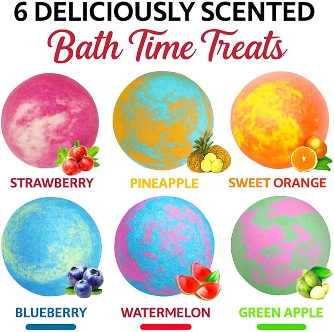 Bath Bombs for Kids with Surprise Inside, Mermaid Bath Bombs for Girls with - Image 3