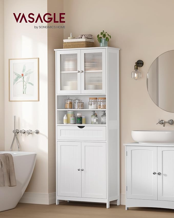 VASAGLE Storage Cabinet, Freestanding Storage Unit - Image 2