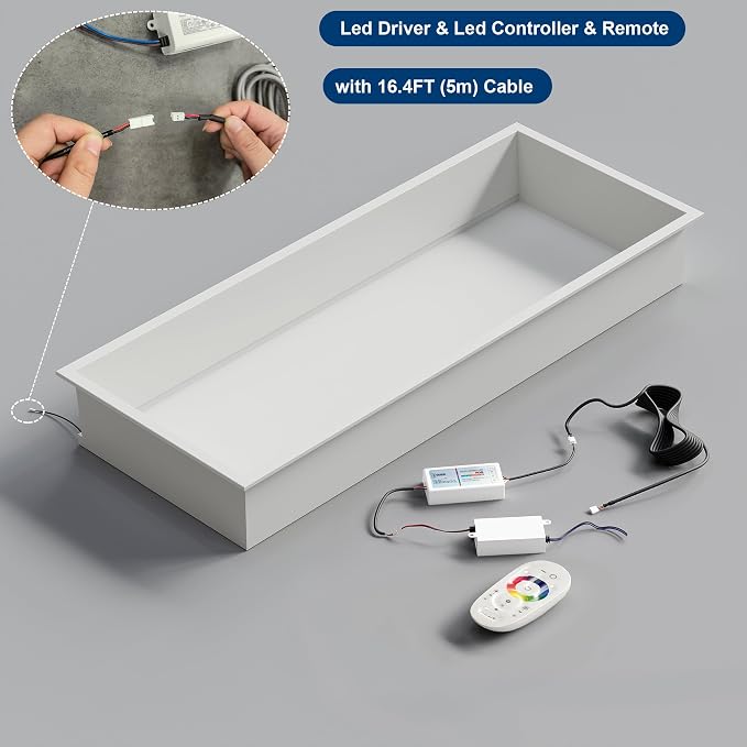 30X12 RGB Shower Niche, No Tile Needed Wall Niche - Image 5
