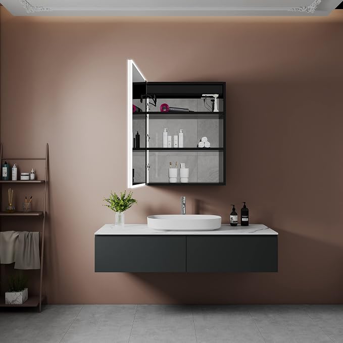 Black Medicine Cabinets for Bathroom - Image 5