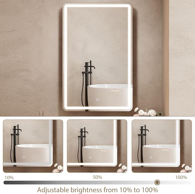 24x36 Inch LED Lighted Medicine Cabinet - Image 6