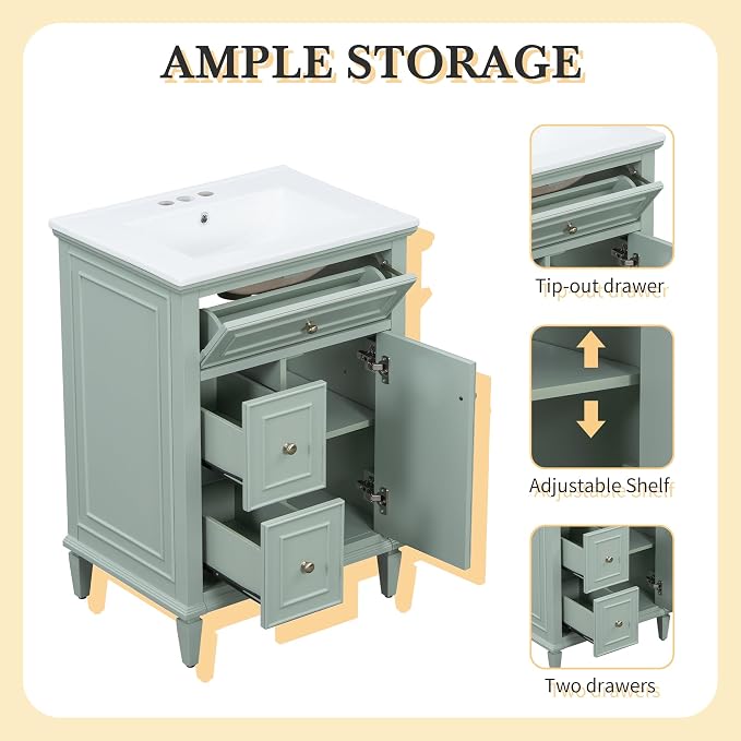 Linique 24" Bathroom Vanity - Image 4