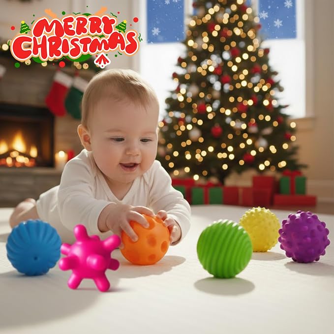 Sensory Ball for Babies 6 to 12 Months, Baby Balls for Toddlers 1-3 Massage - Image 2