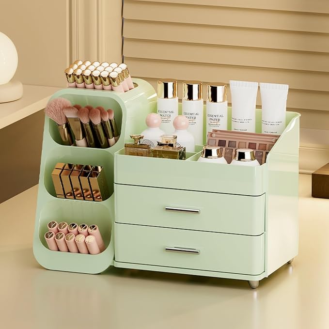 Makeup Organizer with Drawers for Vanity, Spacious Cosmetic Display Case - Image 3