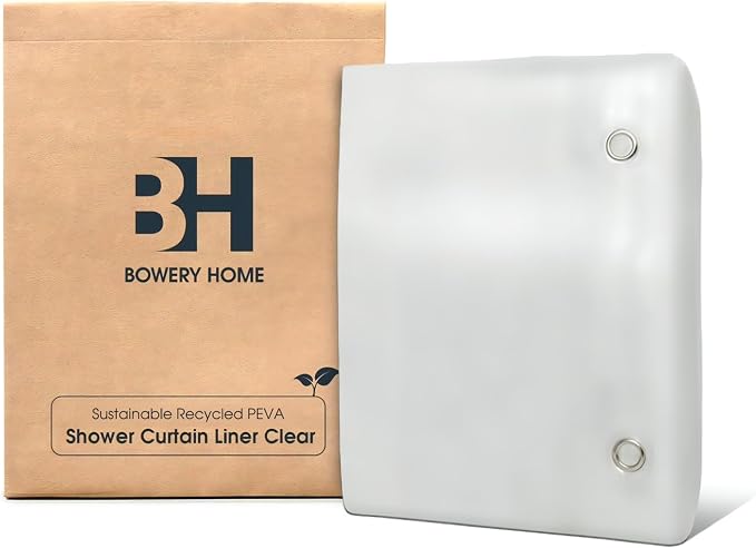 Bowery Home NOT Made in China Eco-Friendly Recycled PEVA Shower Curtain Liner – by BOWERYHOME