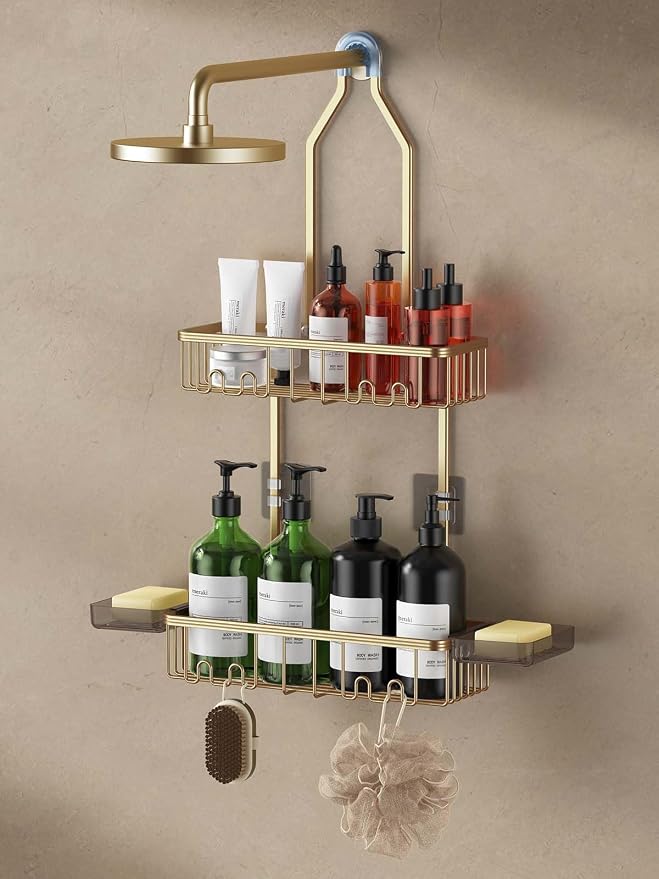 Shower Caddy Hanging, Shower Organizer Hanging, Aluminum Shower Racks by Unknown