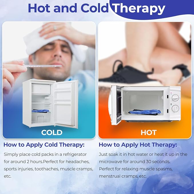 Ice Pack Wrap for Injuries: Ohuhu 2 Pack Reusable Ice Packs - Image 6