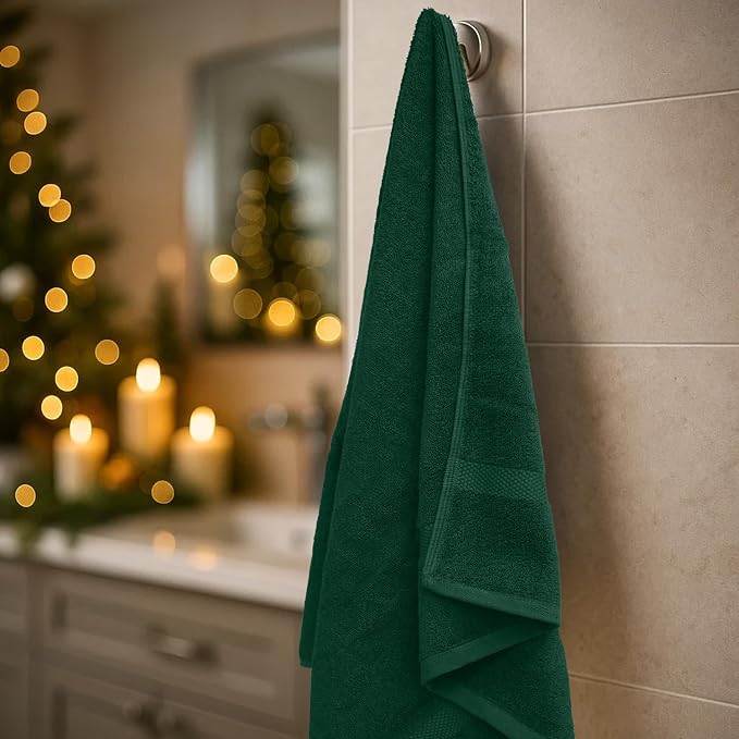 DAN RIVER Christmas Bath Towels Set of 4, 27 x 54 Inches - Image 6