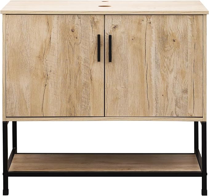 UEV Rustic Oak 36 Inch Bathroom Vanity - Image 8