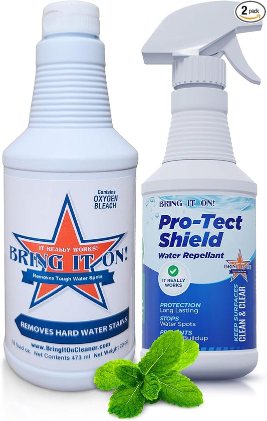 BRING IT ON! CLEANER Hard Water Stain Remover Sealant 16oz, Water Spots on Glass by Unknown