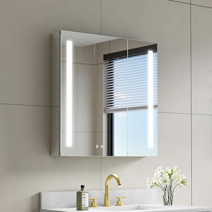WELLFOR 30" X 30" LED Medicine Cabinet by WELLFOR