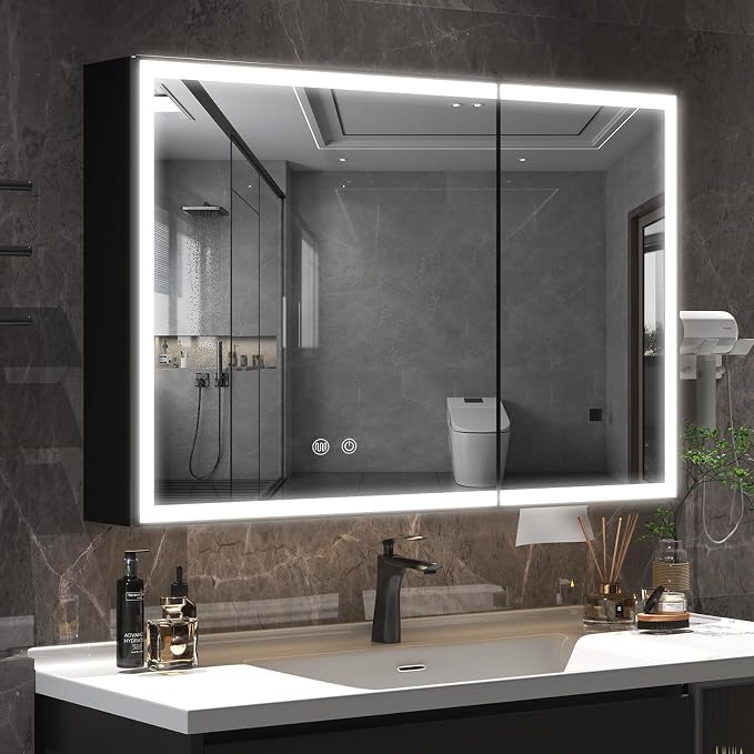 Lighted Bathroom Medicine Cabinet by Unknown