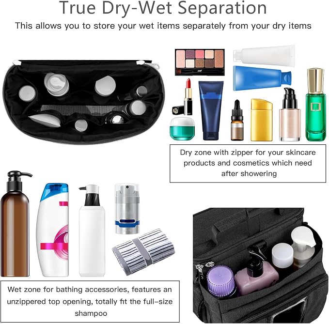 Bukere Shower Caddy Tote Bag, Portable Shower Caddy - Image 2