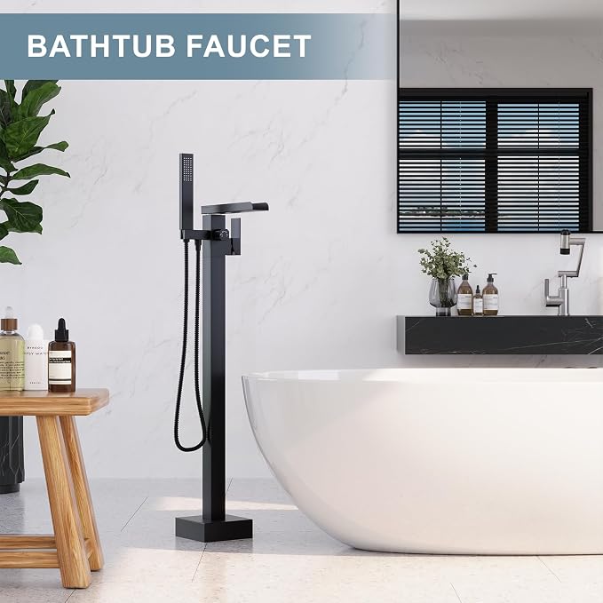 Freestanding Bathtub Faucet, Floor Mount Bathtub Faucet - Image 5