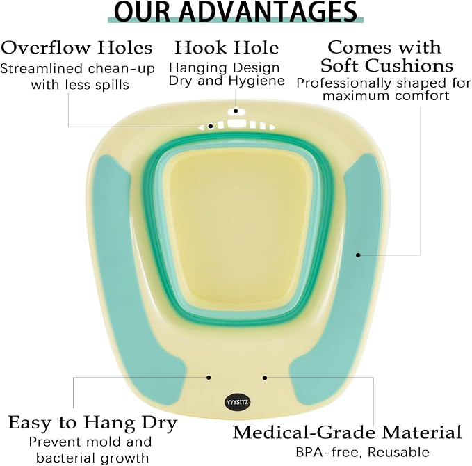 Sitz Bath, Sitz Bath for Toilet Seat, Sitz Bath for Hemorrhoids, Sitz Bath for - Image 6
