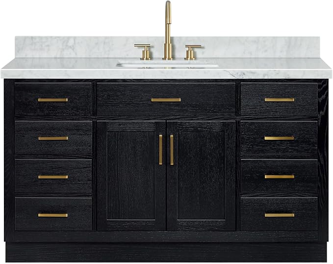 ARIEL Hepburn 61 Inch Single Rectangle Sink Bathroom Vanity - Image 11