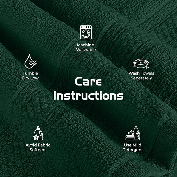 RIVERSIDE 12 Pack Premium 100% Cotton Face Washcloths, 550 GSM, 12 x 12 Inches - Image 6
