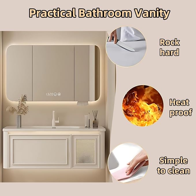 72IN Wall Mounted Bathroom Vanity Set - Image 4