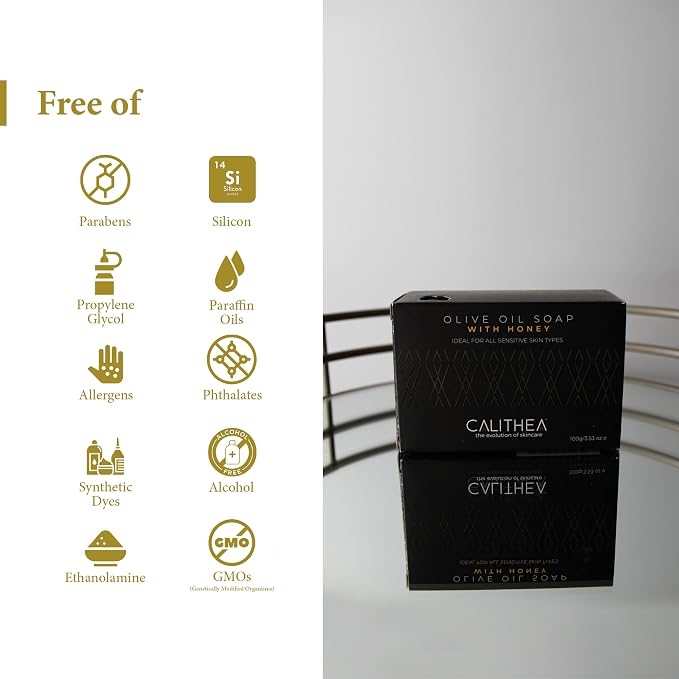 Calithea 3 Pack Soap Bars: Olive Oil Soap - Image 7
