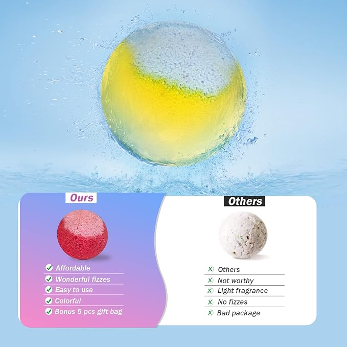 30 Pcs Bath Bomb Gift Set, Natural Organic Mini Bath Bombs, Handmade - Image 5