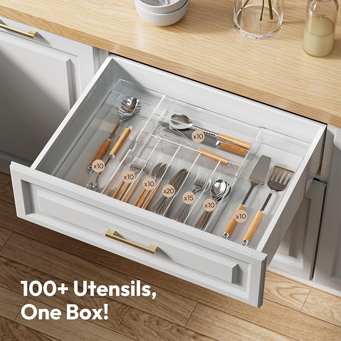 NIUBEE Expandable Kitchen Drawer Organizer - Image 6