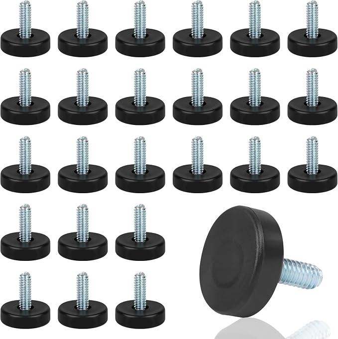 1/4" Thread Furniture Feet Levelers, Leveling Feet Screw On Furniture Glide by COIDEA