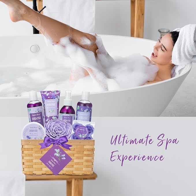 Bath & Shower Spa Basket Gift Set, Perfume Scent spa kit - Image 5