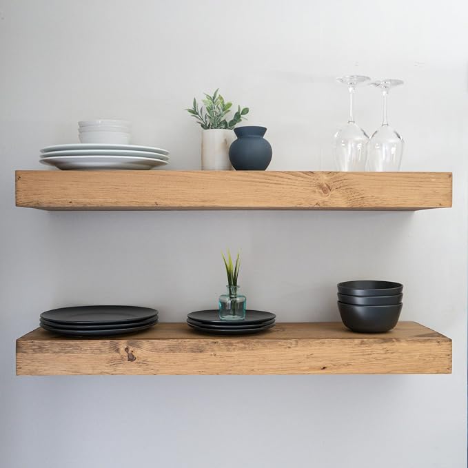 Urbandi Modern Floating Shelves 3 Inches Thick - Image 3