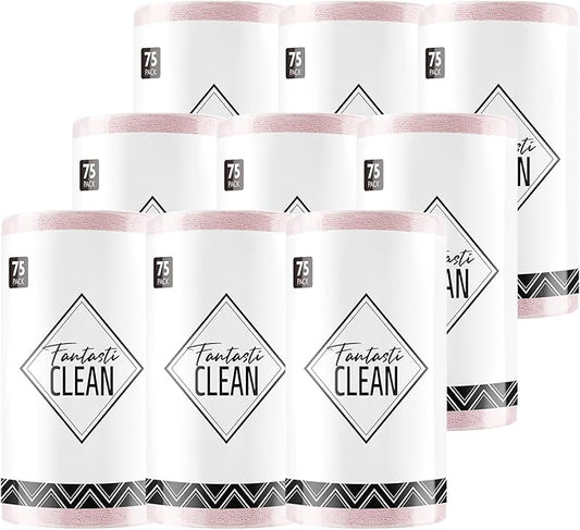 Fantasticlean Microfiber Cleaning Cloth Roll -675 Pack, Tear Away Microfiber by Fantasticlean
