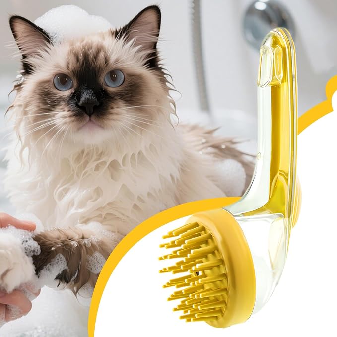 Dog Bath Brush – Cat Grooming Scrubber - Image 2