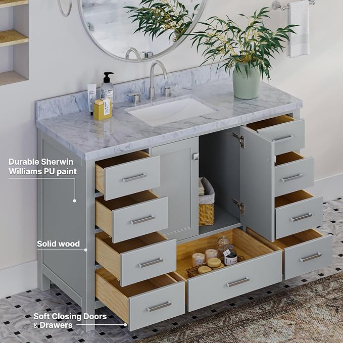 ARIEL Bathroom Vanity 55" Inch - Image 3