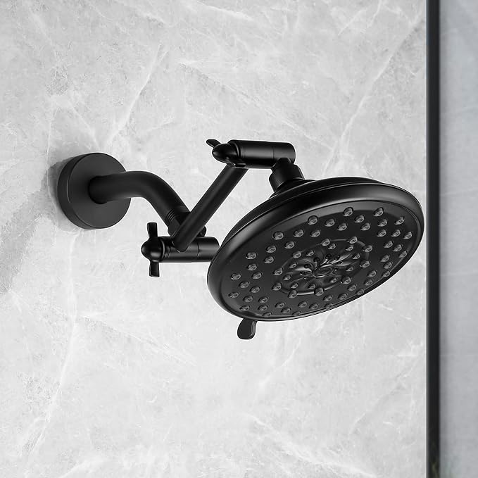 Black Shower Arm, Shower Head Extender Arm - Image 4